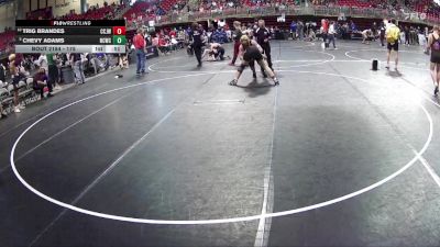 175 lbs Cons. Round 3 - Chevy Adams, Nebraska City Wrestling Club vs Trig Brandes, Central City JR. Wrestling