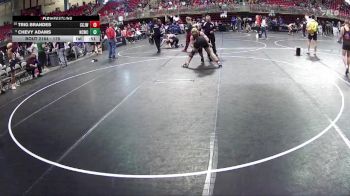 175 lbs Cons. Round 3 - Chevy Adams, Nebraska City Wrestling Club vs Trig Brandes, Central City JR. Wrestling