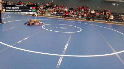 75 lbs Semifinal - Khalil Douglas, Sherman Challengers vs Harrison Dungan, Ultimate Praxis Wrestling Club