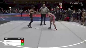 95 lbs Semifinal - Trevor Hamm, Thorobred WC vs Evan Velez, Extreme Heat WC