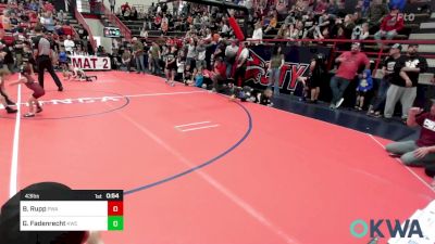 43 lbs Consi Of 8 #1 - Beckett Rupp, Perry Wrestling Academy vs Gage Fadenrecht, Keystone Wrestling Club