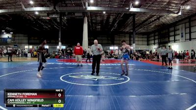 132 lbs Round 3 (4 Team) - Kenneth Foreman, GROUND UP USA vs Cam Holley Wingfield, SLAUGHTERHOUSE / WTF