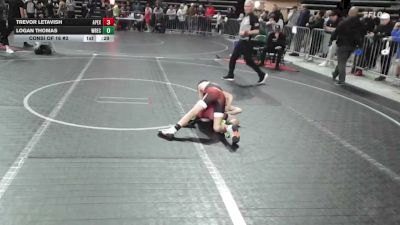 80 lbs Consi Of 16 #2 - Trevor Letavish, Apex vs Logan Thomas, Wrecking Crew Wrestling Academy