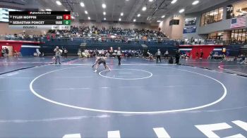 126 lbs Round 3 - Sebastian Poncet, Austin Vandegrift vs Tyler Moppin, Kansas City-Piper HS