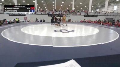 110 lbs Sophia Toscano, California Gold vs Alexa Thomas, Wisconsin