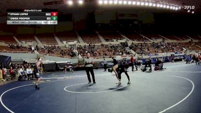 D1-138 lbs Champ. Round 1 - Owen Proper, Marana High School vs Ethan Lopez, Mountain Ridge High School