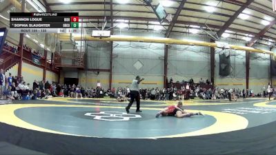 130 lbs Champ. Round 2 - Shannon Logue, Bishop Shanahan HS vs Sophia Slaughter, Orange County HS