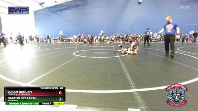 88 lbs Quarterfinal - Logan Duncan, Topeka Blue Thunder vs Daxton Spexarth, Brawlers