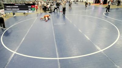 16U Girls - 125 lbs Semis - Trista Gessler, Summit Wrestling Academy vs Ariella Dobin, Toss Em Up Wrestling Academy