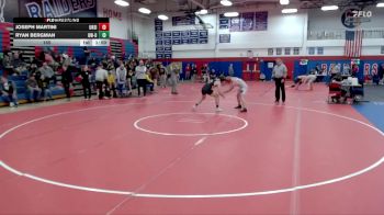 165 lbs Finals (2 Team) - Ryan Bergman, Wisconsin-Oshkosh vs Joseph Martini, Ursinus