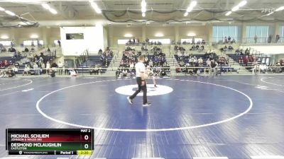 174 lbs Quarterfinal - Desmond McLaughlin, Castleton vs Michael Schliem, Johnson & Wales (RI)