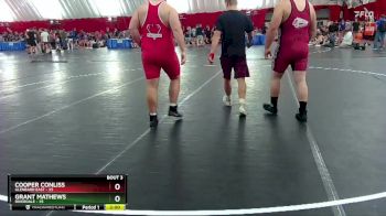 285 lbs Round 1 (6 Team) - Cooper Conliss, Glenbard East vs Grant Mathews, Riverdale