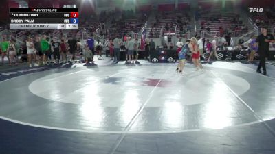 144 lbs Champ. Round 2 - Dominic Way, Olympia Wrestling Club vs Brody Palm, Cornhusker Wrestling Club