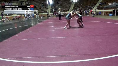 131 lbs Champ. Round 2 - Kassey Daugherty, Presbyterian vs Sarah Edmiston, University Of Central Florida