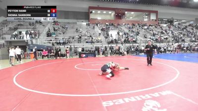 U23 Women - 57 lbs Cons. Round 3 - Peyton Hand, OK vs Sienna Sanborn, OH