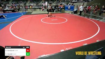 64 lbs Round Of 16 - Rylan Sandoval, Cowboy Wrestling Club vs Caleb Heyder, Sanderson Wrestling Academy