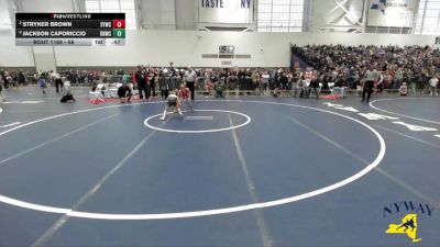 58 lbs Semifinal - Jackson Caporiccio, Deep Roots Wrestling Club vs Stryker Brown, Salamanca Youth Wrestling Club