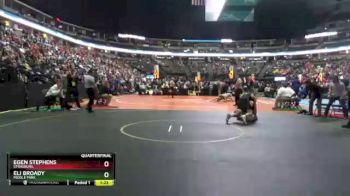 182 lbs Quarterfinal - Eli Broady, Middle Park vs Egen Stephens, Strasburg