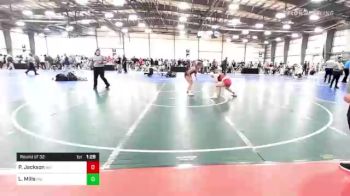 128 lbs Round Of 32 - Paige Jackson, WV vs Lauren Mills, MO