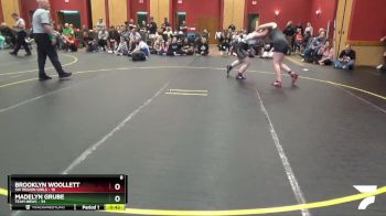155 lbs Round 3 (6 Team) - Brooklyn Woollett, SW Region Girls vs Madelyn Grube, Team NBWC