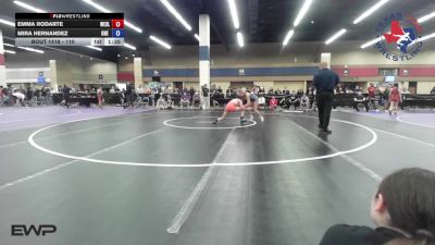 110 lbs Semifinal - Emma Rodarte, Wesley Club Wrestling vs Mira Hernandez, ONE Wrestling Academy