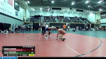 145 lbs Cons. Round 4 - Noah Bowser, Carroll Wrestling Club vs David Conner, Kokomo Wildkat Wrestling Club