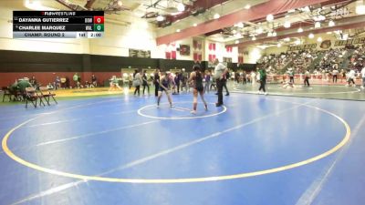 125 lbs Champ. Round 2 - Dayanna Gutierrez, Downey vs Charlee Marquez, Walnut