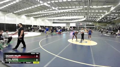 184 lbs Cons. Round 4 - Zachary Miller, Johnson & Wales (RI) vs Ky`ell Roper, Johnson & Wales (RI)