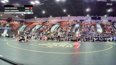 157 lbs Quarterfinals (8 Team) - Julius Pacheco, Davison HS vs Brody Anderson, Rockford HS