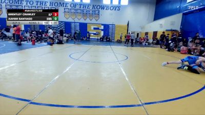 126 lbs Round 2 (8 Team) - Xavier Santiago, SOWA /HWC vs Brentley Crawley, Alpha WC