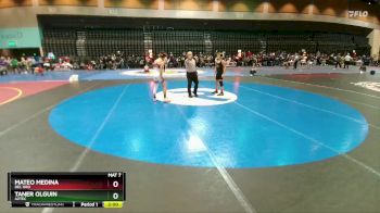 113 lbs Champ. Round 1 - Taner Olguin, Aztec vs Mateo Medina, Del Oro