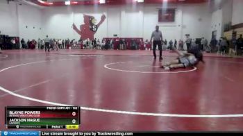 132 lbs Cons. Round 2 - Jackson Hague, Laporte vs Blayne Powers, Intense Wrestling Club