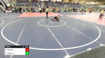 Semifinal - Brayden Calderon, Xtreme Wrestling vs Francisco Zepeda, Dumas WC