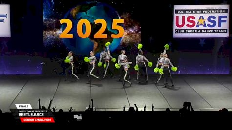 South Coast Freestyle - Beetlejuice [2025 Senior Small Pom Finals] 2025 The Dance Worlds