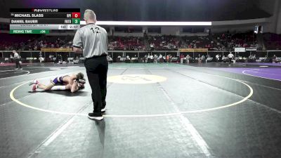133 lbs Consi Of 16 #1 - Michael Slass, RPI vs Daniel Bauer, Fontbonne