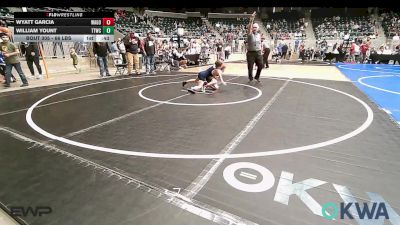 66 lbs Round Of 16 - Wyatt Garcia, Wagoner Takedown Club vs William Yount, Team Tulsa Wrestling Club