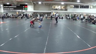 133 lbs Champ. Round 2 - Elijah Carrington, Belmont Abbey vs Sawyer Smith, Findlay