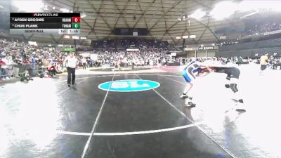 Boys 1B/2B 165 Semifinal - Ayden Grooms, Okanogan vs Chub Plank, Tonasket