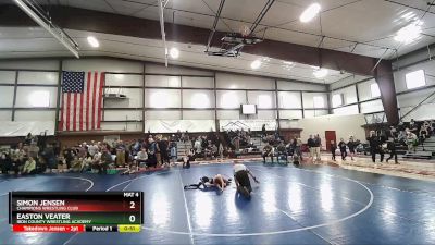 54 lbs Cons. Round 1 - Simon Jensen, Champions Wrestling Club vs Easton Veater, Iron County Wrestling Academy