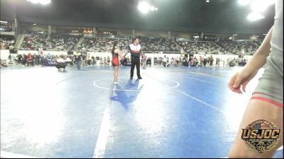 110 lbs Consolation - Ruby Baxter, Hoisington Jr Cardinals vs Liliana Mendez, NORTH DESOTO WRESTLING ACADEMY