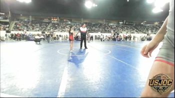 110 lbs Consolation - Ruby Baxter, Hoisington Jr Cardinals vs Liliana Mendez, NORTH DESOTO WRESTLING ACADEMY