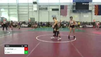 123 lbs Consi Of 8 #1 - Kaden Jennings, Legends Of Gold vs Connor Law, Atc