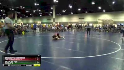 120 lbs Round 4 (6 Team) - Graylee Fox, Montana vs Brooklyn Sheaffer, Charlie`s Angels-IL Blk