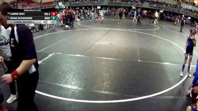 65 lbs Cons. Round 4 - LoRee May, Palmyra Wrestling Club - Girls vs Shae Schweers, Wisner Rec Wrestling Club