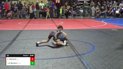 50 lbs Cons. Round 3 - Benjamin Barbour, Camel Kids Wrestling vs Zander Weiland, Sidney Wrestling Club