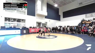 120 lbs Cons. Round 1 - Michael Manzano, La Canada vs Merrick Blackston, Centennial (Corona)