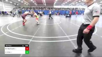 220 lbs 5th Place - Martin Martinetti, NJ vs Uriah Virzi, KY