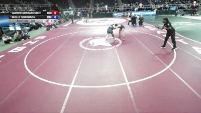 165 lbs 3rd Place Match - Molly Sorenson, Homer vs Jansen Derzanovich, Chenango Forks