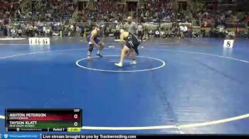 220 lbs Quarterfinal - Ashton Peterson, South Border vs Tayson Klatt, New Salem-Almont