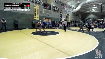 135 lbs Cons. Round 4 - Mathew English Reed, Vaca Pena Middle School vs Bridger Stephens, Ebbetts Pass Wrestling